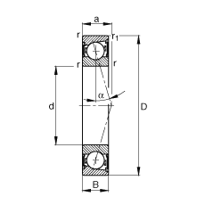 SS B7000-C-2RSD-T-P4S, {(dio)(ji)Ɍb|  = 15㣬ɂ(c)ܷǽ|Ӈ(yn)