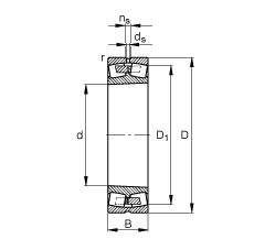{ĝLS 239/850-K-MB, (j) DIN 635-2 ˜ʵҪߴ, FF 1:12